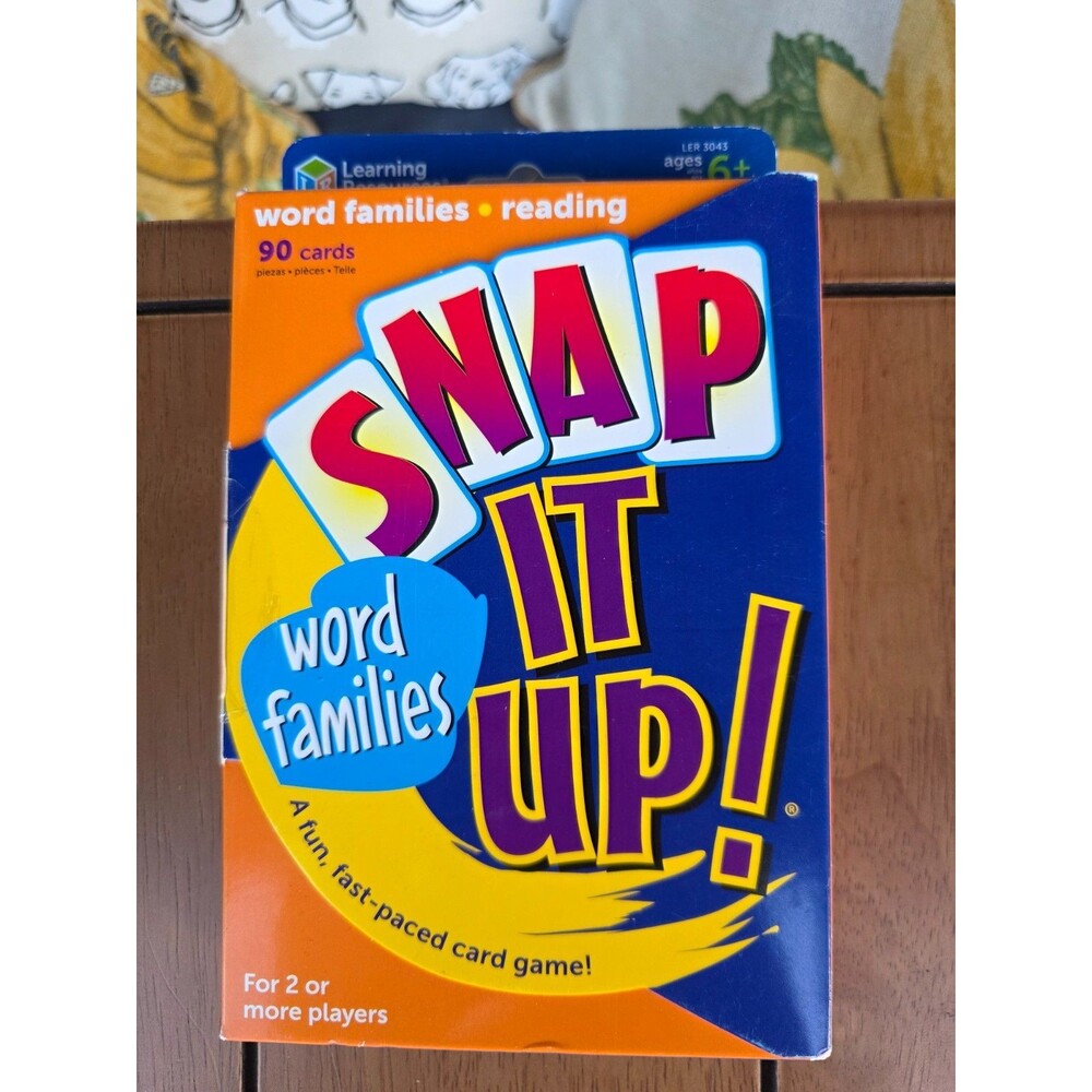 Snap It Up Word Families Card Game Learning Resources (LER 3043)